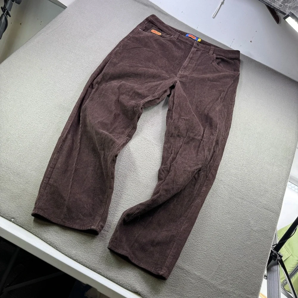 Empyre Relax Corduroy Pants Mens 36 Brown Baggy Loose‎ Fit Skate Streetwear